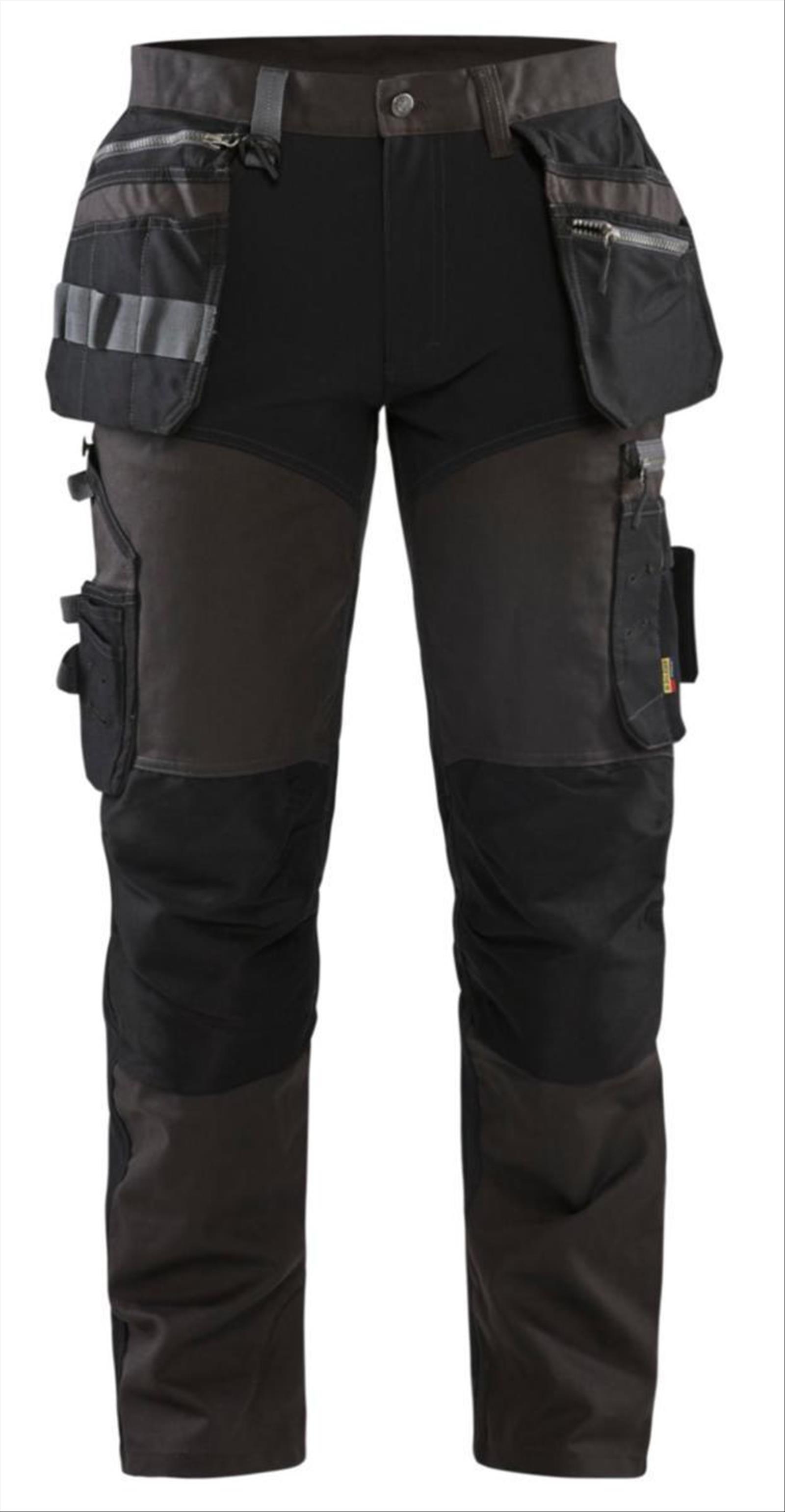 HANTVERKSBYXA BLÅKLÄDER, MÖRKGRÅ/SVART, STL. C150