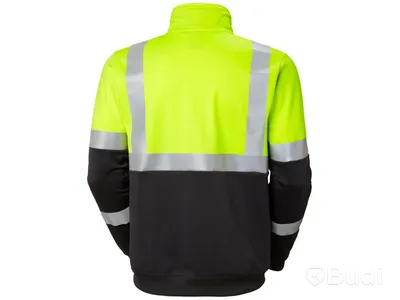 2 ST. SWEATSHIRT HELLY HANSEN, GUL/SVART, VARSEL KL1 ZIP STL. XL