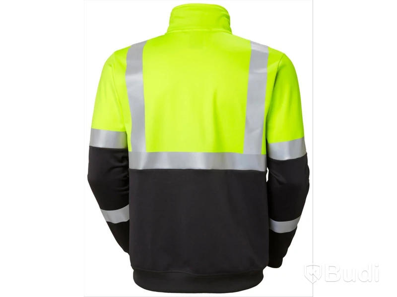 2 ST. SWEATSHIRT HELLY HANSEN, GUL/SVART, VARSEL KL1 ZIP STL. XL