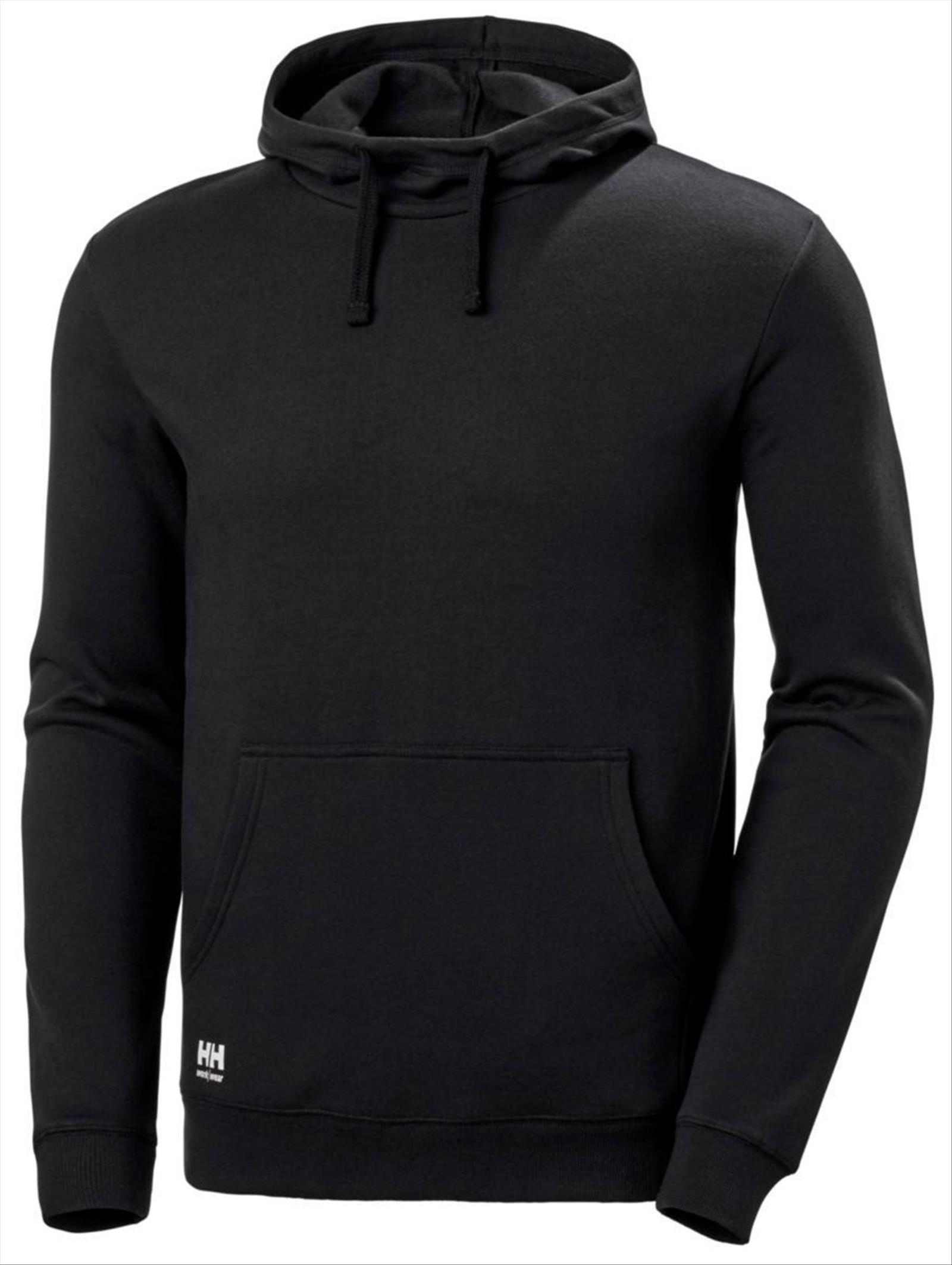 2 ST. HUVTRÖJA HELLY HANSEN, MANCHESTER HOODIE, SVART, STL. 2XL