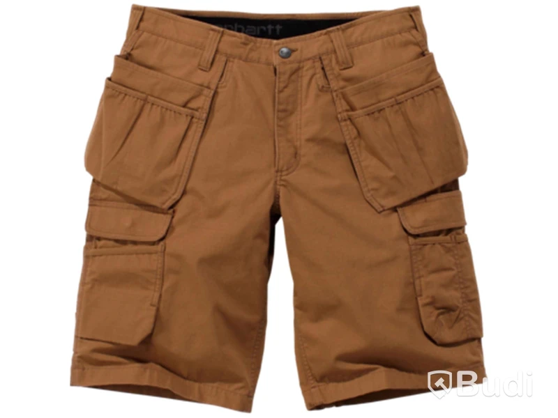 HANTVERKSSHORTS CARHARTT, MULTIPOCKET RUGGED FLEX, BROWN STL. W38