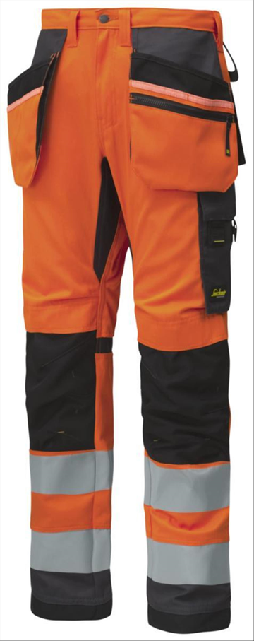 (NY) MIDJEBYXA SNICKERS 6230 ORANGE/GRÅ VARSEL KL2 AW HF STL 48