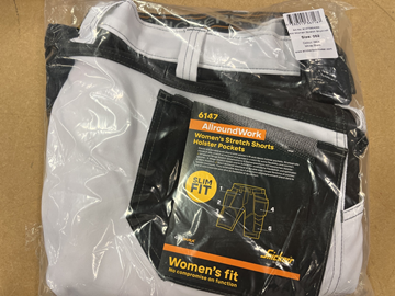 (NY) 6147 AllroundWork Snickers Workwear Shorts stretch, dam, vit/svart Size 52