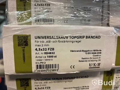 3 ST. BANDAD UNIVERSALSKRUV VSB, 32 FZB