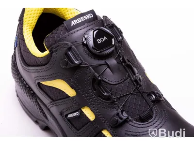 SKYDDSSKO ARBESKO, STL 38, 386 BOA, S3 SVART\/GUL