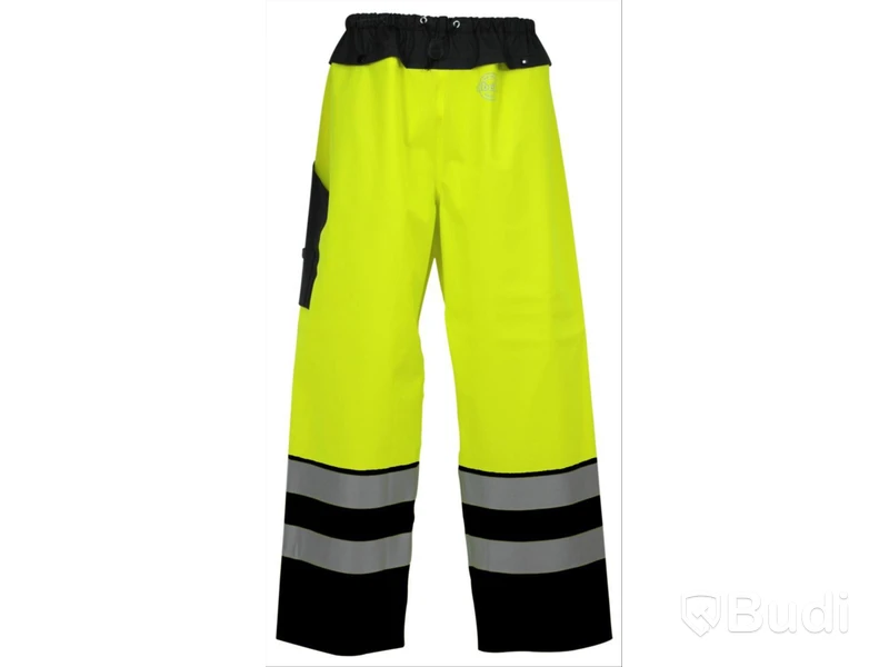 REGNMIDJEBYXA ABEKO 010020 PU VARSEL KL 2, GUL/SVART, STL. 3XL