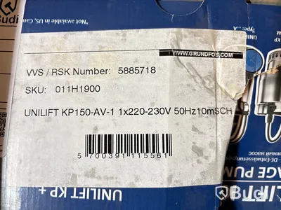 GRUNDVATTENPUMP GRUNDFOS, UNILIFT KP 150-AV1