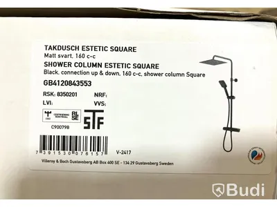 Takduschset Gustavsberg Estetic Square 160 c-c