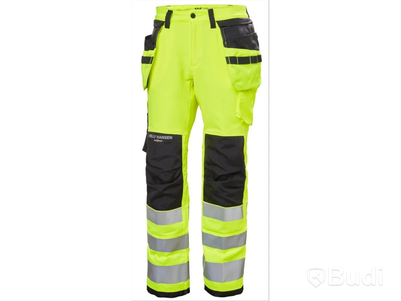 (NEW) HELLY HANSEN CRAFTSMAN TROUSERS, YELLOW, HI-VIS, SIZE C38