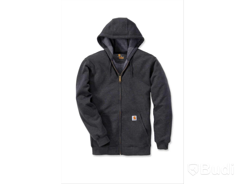 (NEW) CARHARTT ZIP HOODIE, DARK HEATHER GREY, SIZE XL