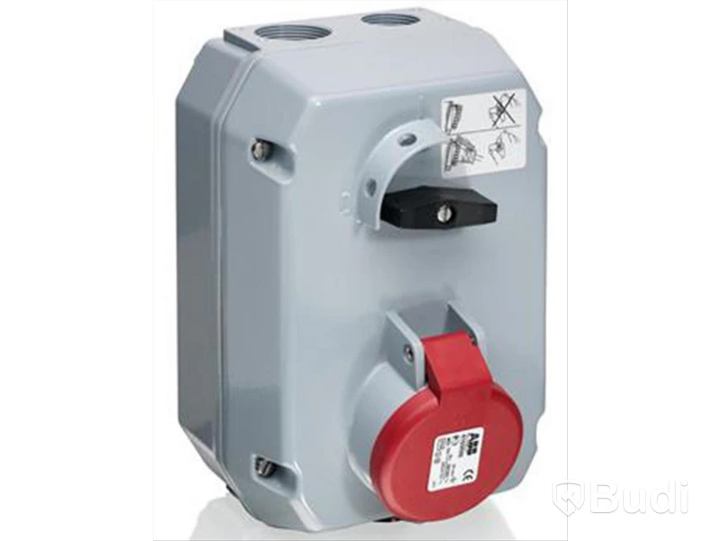VÄGGUTTAG 16A IP44 416MM6, BLOCKERAT