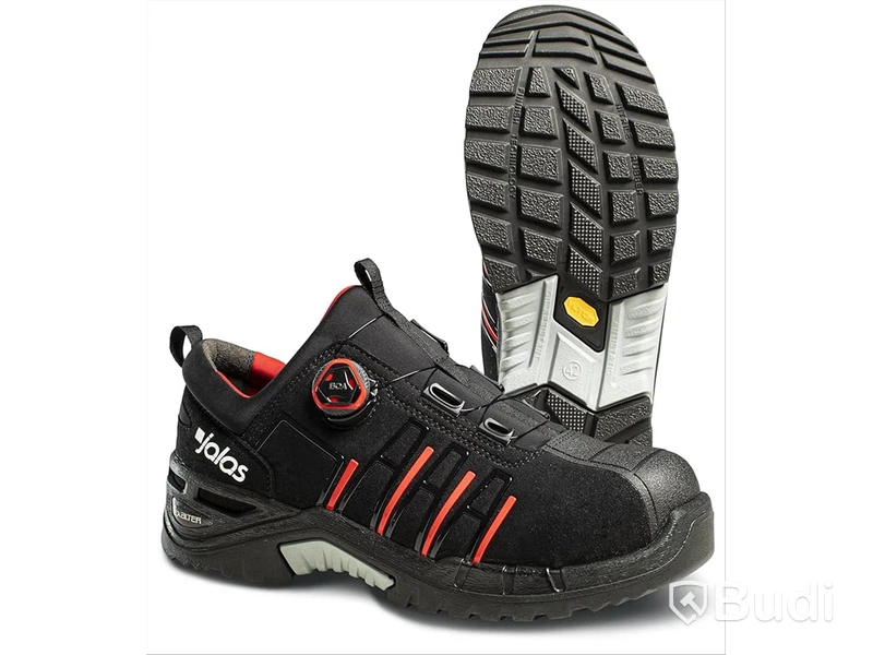 SKYDDSSKO JALAS 9965 EXALTER SAFETY SHOE, BLACK, RED, STL. 43