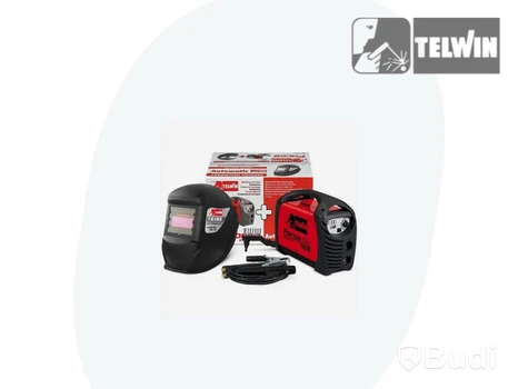 SVETSMASKIN TELWIN, MED TILLBEHÖR OCH SVETSHJÄLM