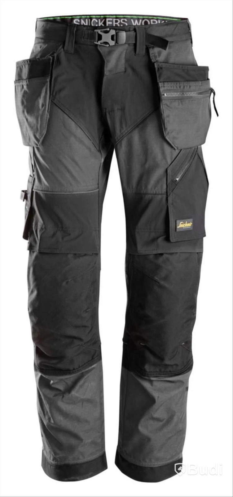 (NEW) SNICKERS 6902 WORK TROUSERS, GREY/BLACK, STRETCH FW HF, SIZE 152