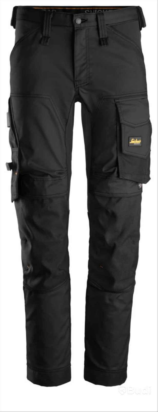 (NEW) 2 PCS. SNICKERS 6341 BLACK STRETCH WAIST TROUSERS, AW SIZE 96