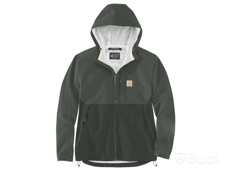 (NEW) CARHARTT JACKET, MONTEREY MEN'S RELAXED FIT, WIND FIGHTER JACKET, FORESTRY GREEN/DARK FORESTRY GREEN, SIZE XXL