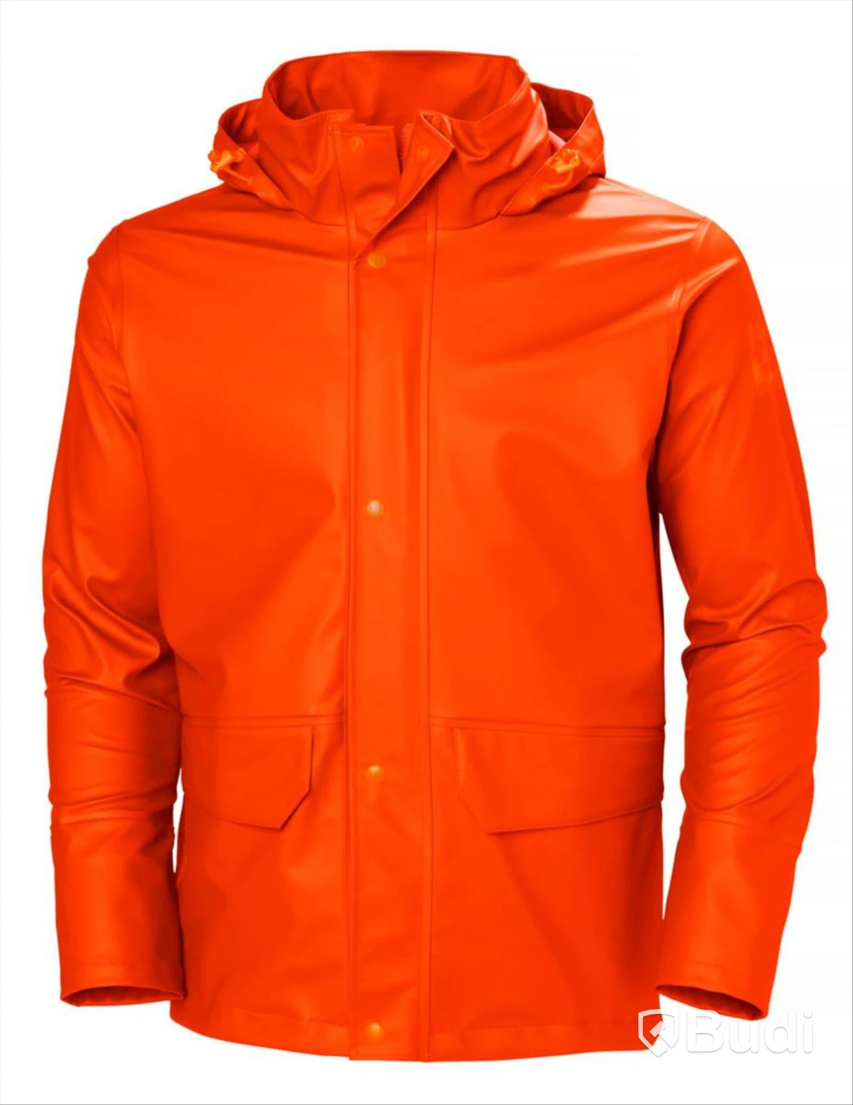 (NEW) HELLY HANSEN RAIN JACKET, UNISEX, 70282-290 GALE RAIN JACKET, ORANGE, SIZE XS