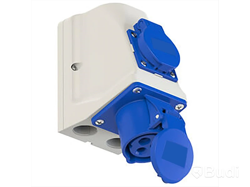 5 st. Uttag väggmontage Garo Basic med schuko 16A IP44