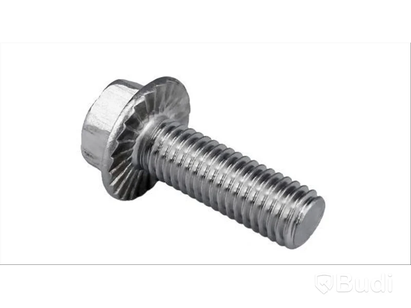 HEXAGON FLANGE BOLT DIN 6921 8.8 SERRATED ZINC PLATED M8X30 200ST