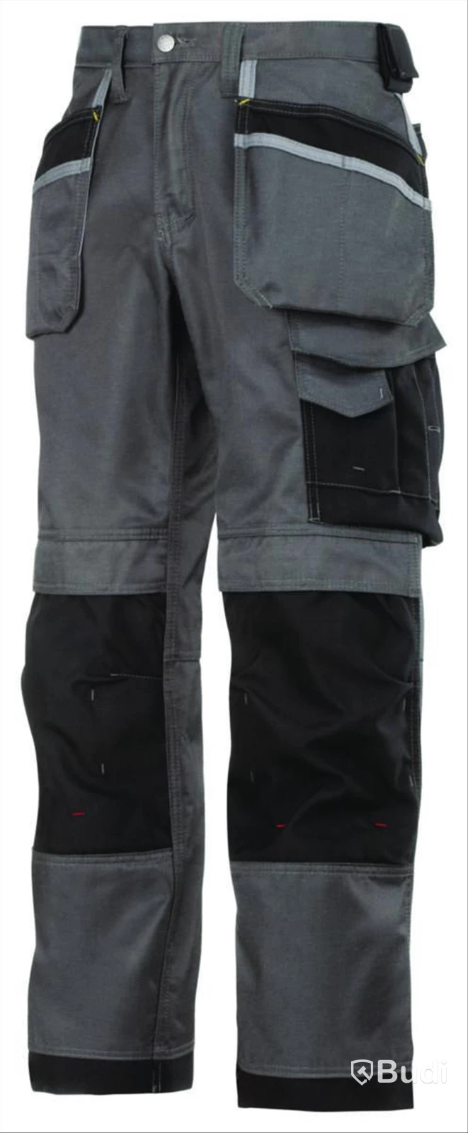 (NEW) SNICKERS 3212 WORK TROUSERS, GREY/BLACK, DURATWILL HF, SIZE 108