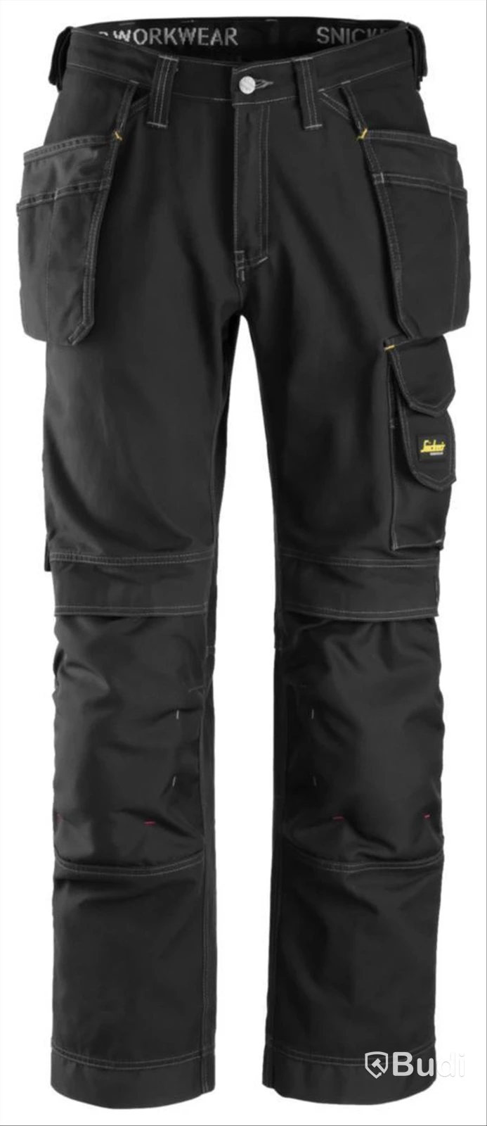 (NEW) SNICKERS 3215 WAIST TROUSERS, BLACK, COMFORT COTTON HF. SIZE 108
