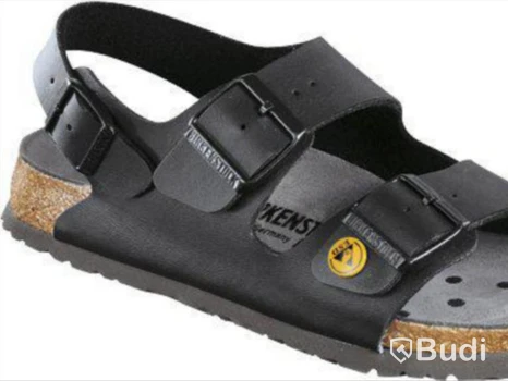 (NYA)YRKESSANDAL BIRKENSTOCK MILANO, ESD NORMAL LÄST SVART. STL 42