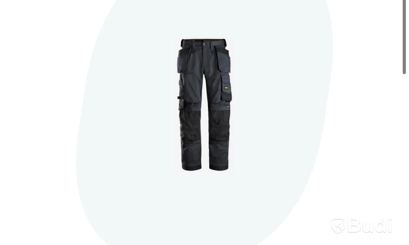 (NEW) BLACK WORK TROUSERS, SNICKERS WORKWEAR 6251 ALLROUNDWORK. SIZE 104.