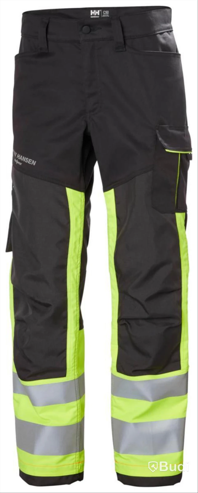 (NEW) WAIST TROUSERS HH 77420-369 YELLOW, HI-VIS CLASS 1 ALNA 2.0. SIZE C46