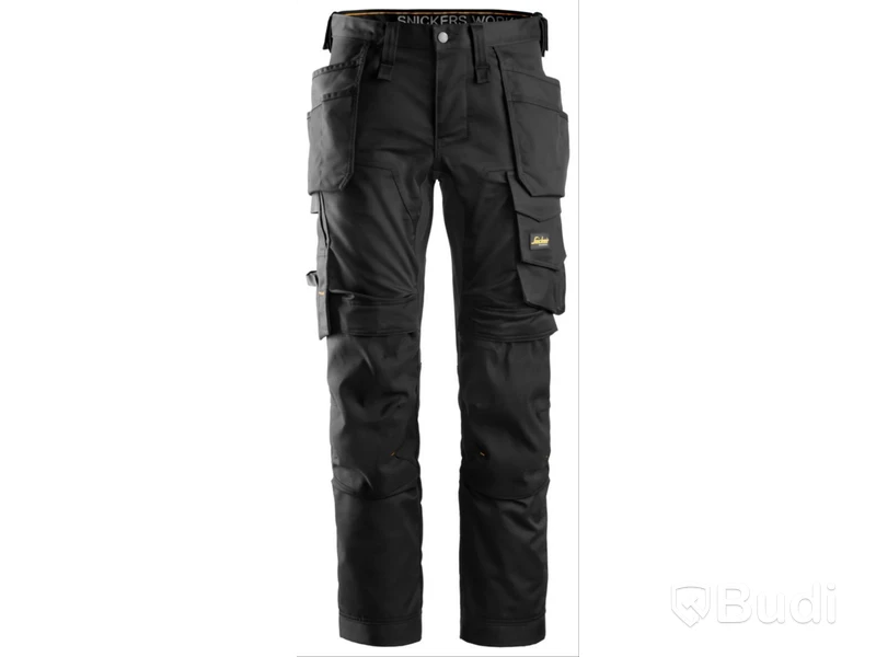MIDJEBYXA SNICKERS 6241 SVART, STRETCH HANTVERK AW STL. 158