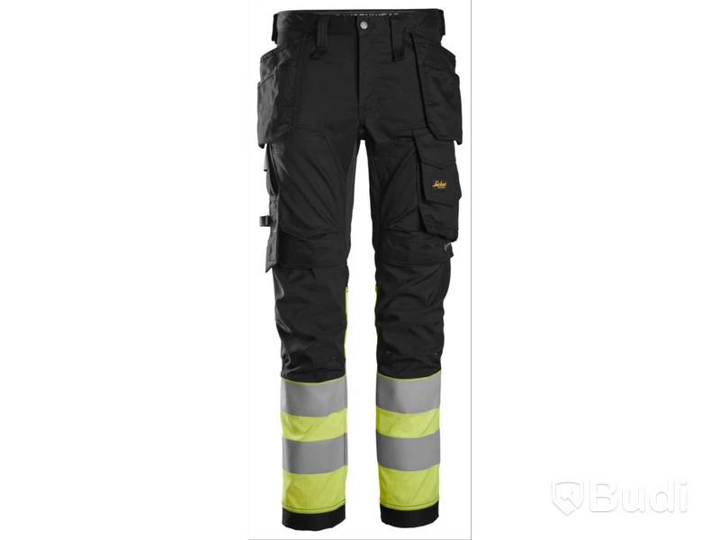 MIDJEBYXA SNICKERS 6234 SVART, GUL VARSEL HF KL1. STL. 252