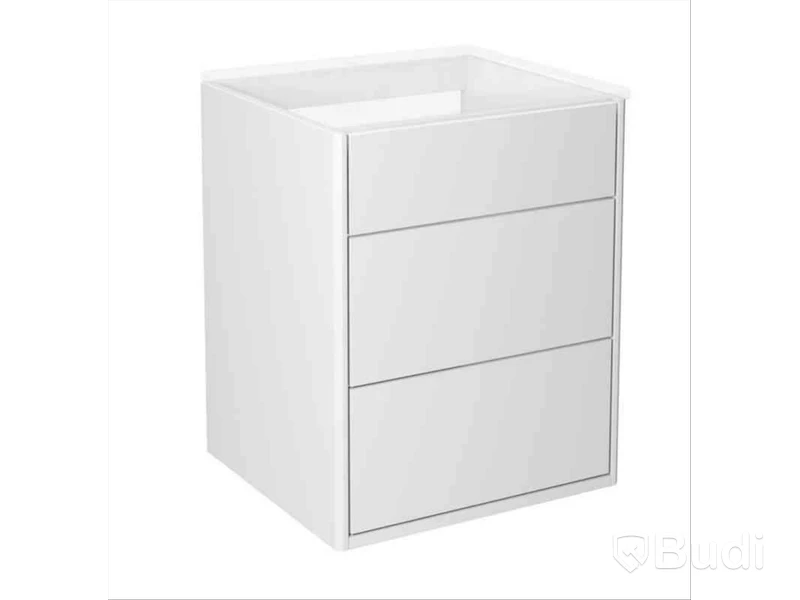 GBG GRAPHIC KOMMODSKÅP 45 CM, VIT\/SLÄT. 2 LÅDOR. LÖNNFACK