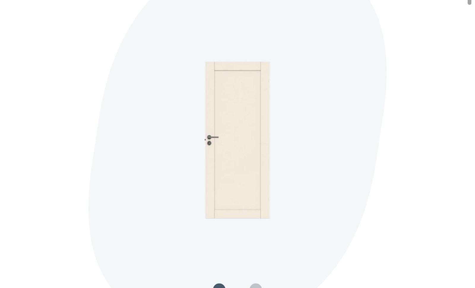 2 ST. DÖRRBLAD SWEDOOR, UNIQUE 01L 9X21, VIT