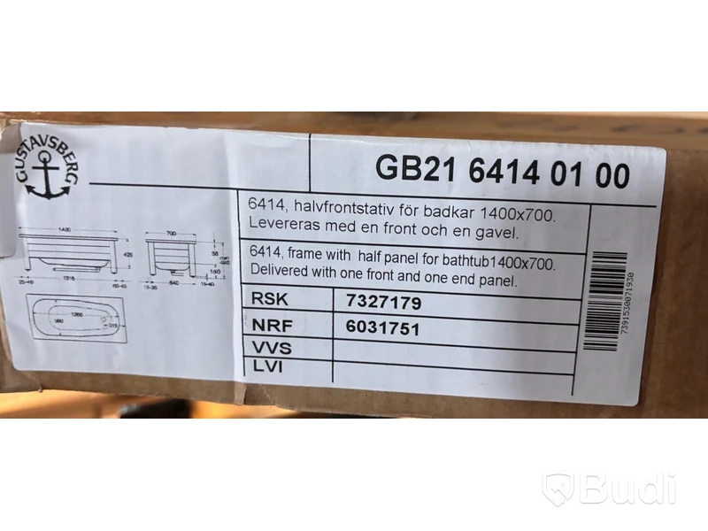 HALVFRONTSSTATIV GUSTAVSBERG, GB2164140100