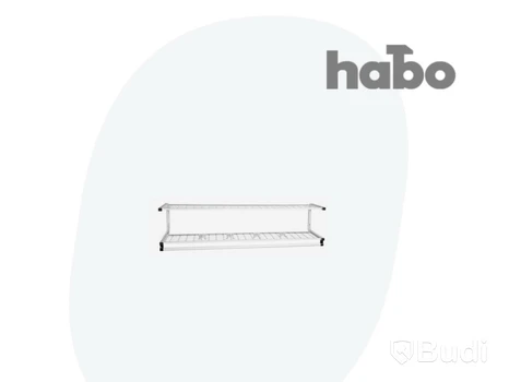 (NEW) HABO 19391 COAT RACK WITH SHELF WHITE