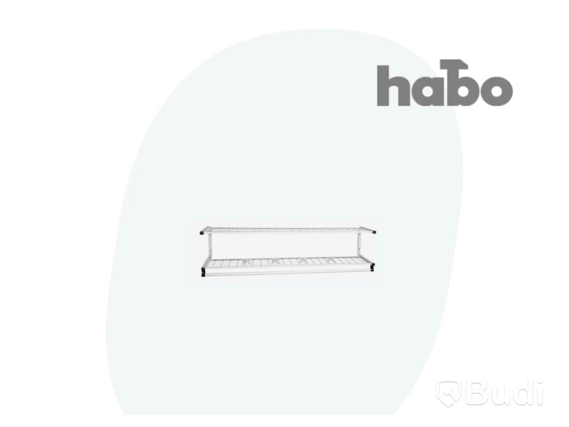 (NEW) HABO 19391 COAT RACK WITH SHELF WHITE