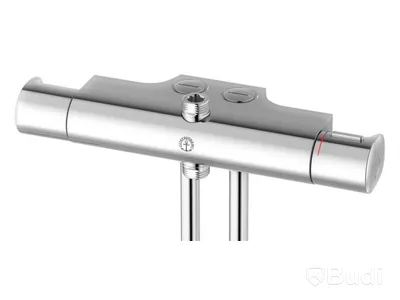 (NEW) GBG ATLANTIC SHOWER MIXER, 40 CC, BOTTOM SHOWER OUTLET, CHROME