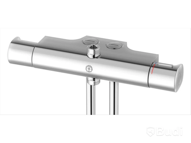(NEW) GBG ATLANTIC SHOWER MIXER, 40 CC, BOTTOM SHOWER OUTLET, CHROME