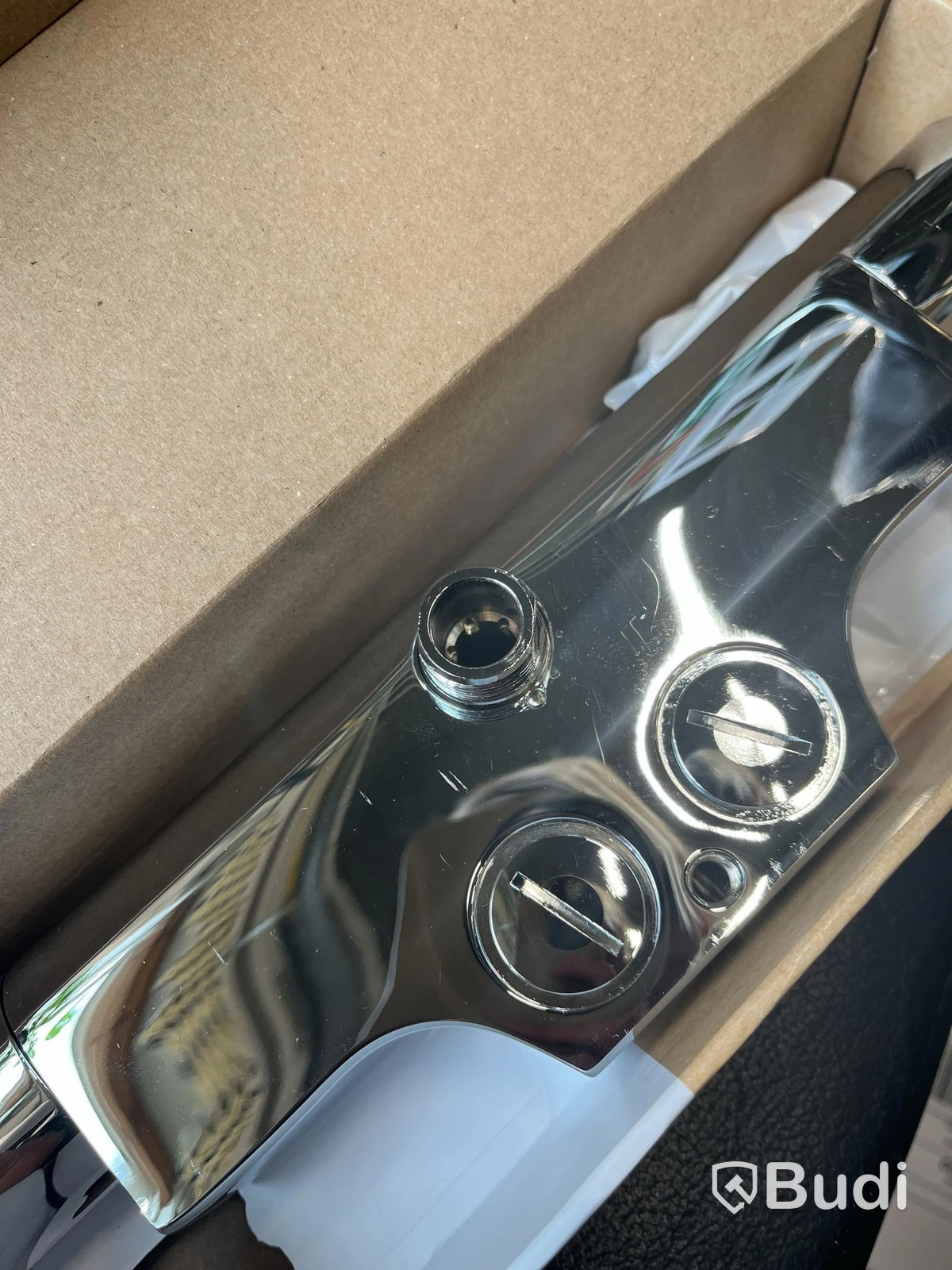 (NEW) GBG ATLANTIC SHOWER MIXER, 40 CC, BOTTOM SHOWER OUTLET, CHROME