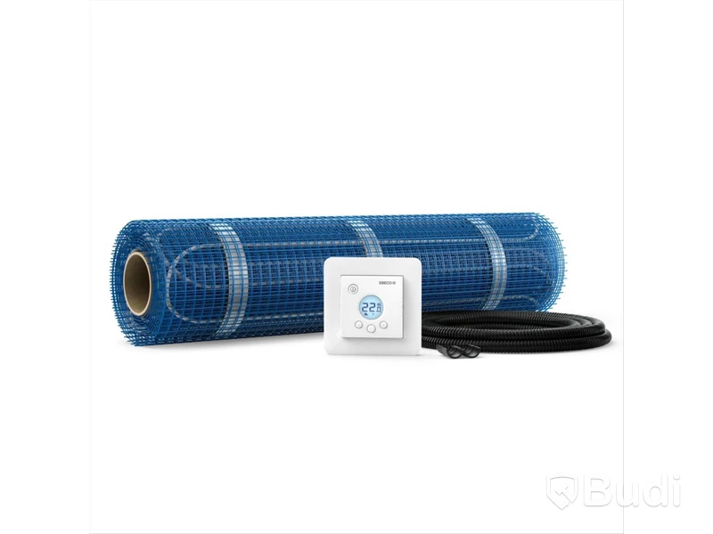 (NEW) UNDERFLOOR HEATING MAT INCLUDING THERMOSTAT THERMOFLEX KIT 2.1 M2,