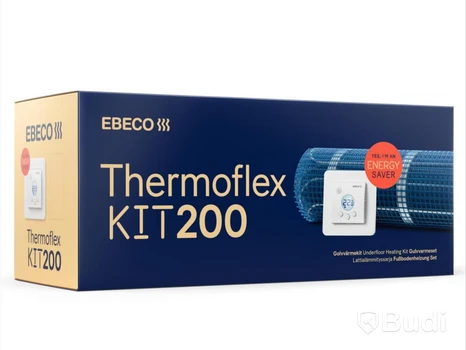 (NEW) UNDERFLOOR HEATING MAT INCLUDING THERMOSTAT THERMOFLEX KIT 2.1 M2,