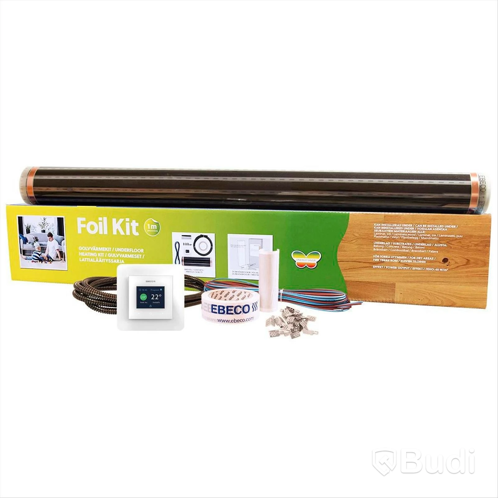 (NEW) UNDERFLOOR HEATING FOIL KIT 10 M2 100 CM, FOIL KIT 230 V, 1 M