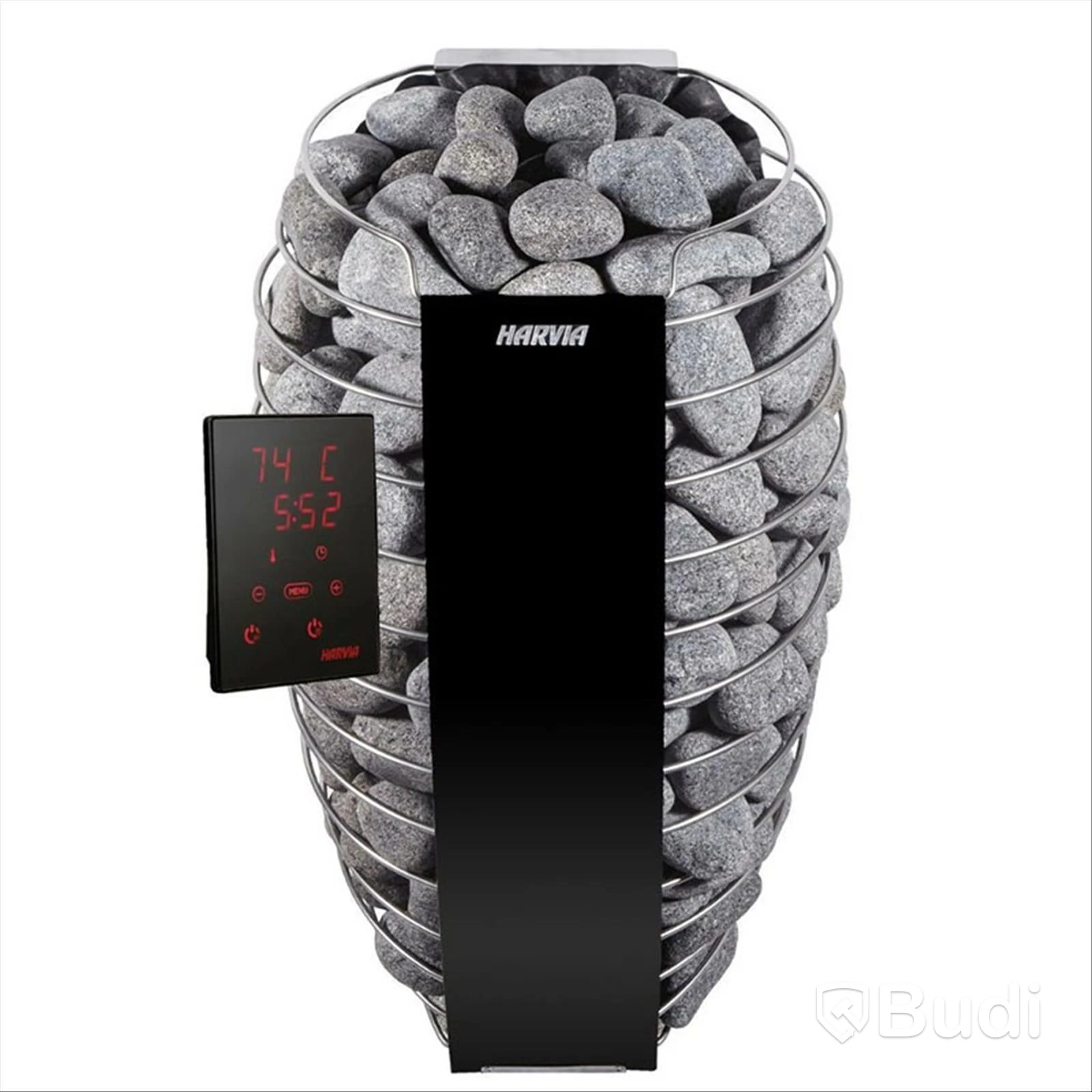 (NEW) HARVIA SPIRIT 9.0KW ELECTRIC SAUNA HEATER BLACK 8-14M3 HSP904MXV INCL. XENIO WIFI