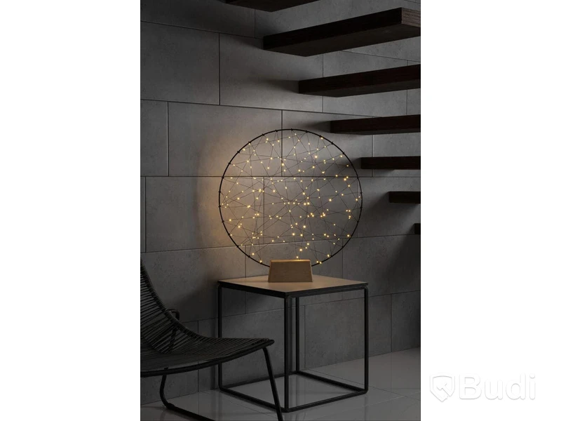 2 ST. DEKORATIONSLAMPOR KONSTSMIDE  RUND AMBER LED