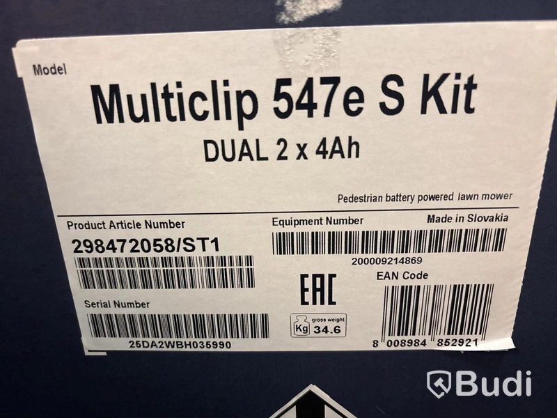 BATTERIGRÄSKLIPPARE STIGA MULTICLIP 547E
