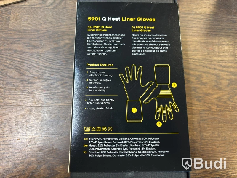 VÄRMEHANDSKE SNICKERS, 5901 Q HEAT LINER GLOVES, STL. 8
