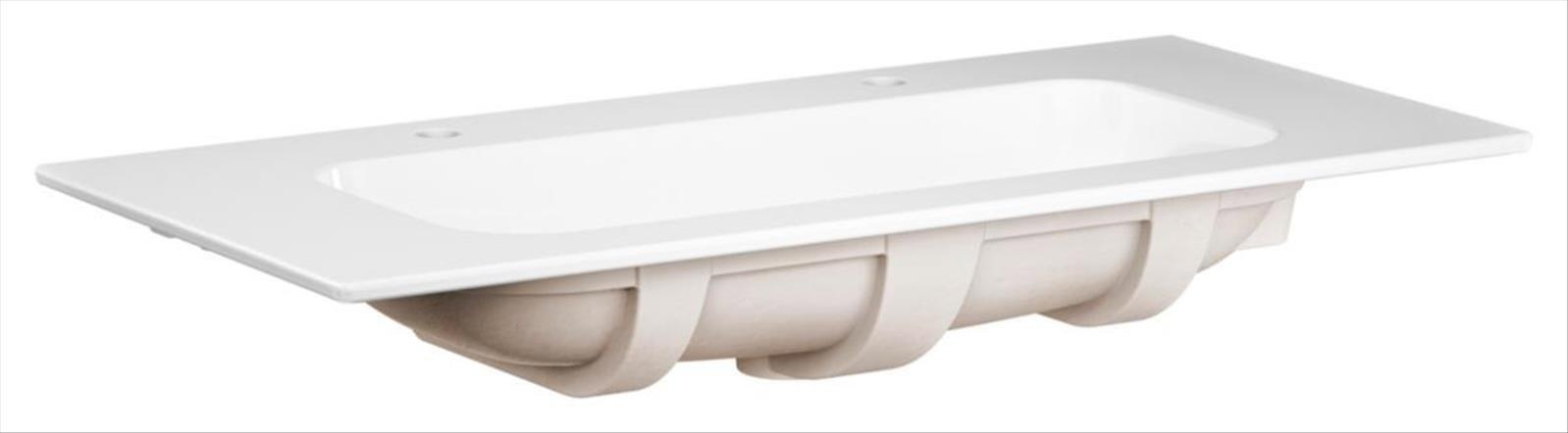 MÖBELTVÄTTSTÄLL GUSTAVSBERG, ARTIC 100CM 2 BL.HÅL, VIT