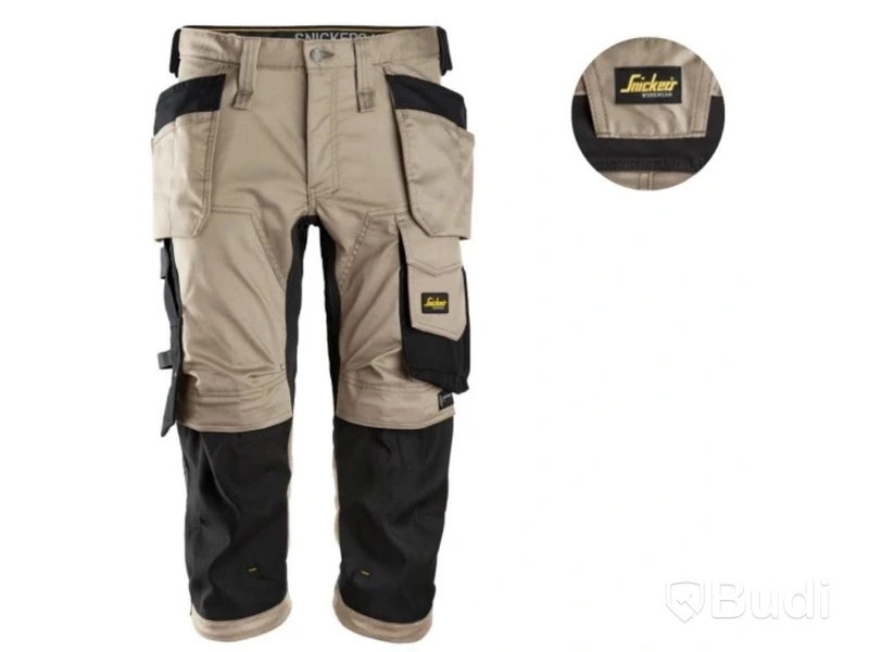 PIRATBYXA SNICKERS, 6142 KHAKI/SVART, STRETCH AW HF, STL. 56