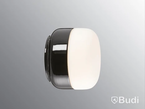 TAK/VÄGGARMATUR IFÖ ELECTRIC, OHM 140/115, SVART BAS, OPAL MATT GLAS
