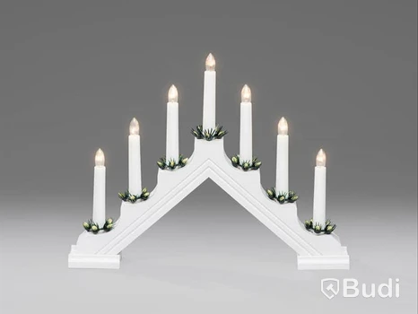 5 ST. ADVENTSLJUSSTAKE GNOSJÖ KONSTSMIDE 7L H28