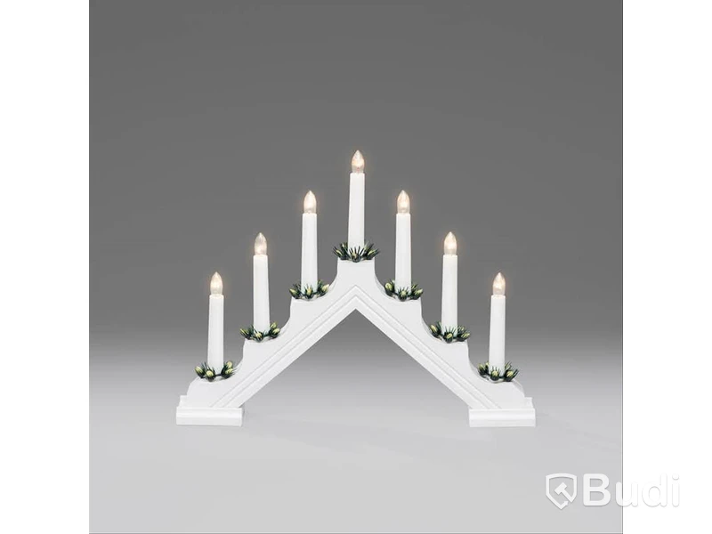 5 ST. ADVENTSLJUSSTAKE GNOSJÖ KONSTSMIDE 7L H28